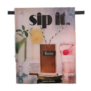 Vintage Magazine Advertisement Winston Menthol Cigarettes 1960s 11x13